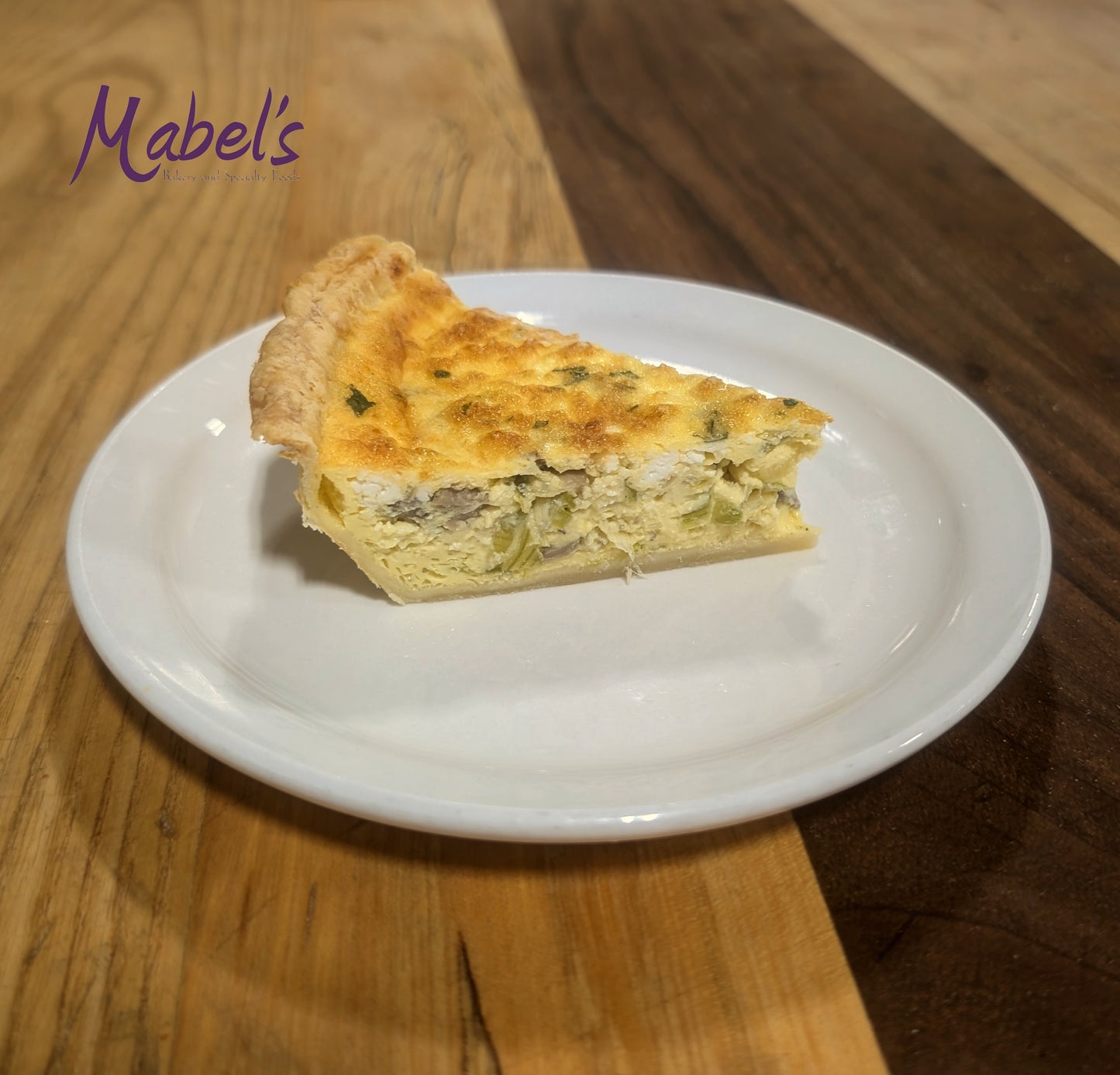 Quiche, Mushroom Leek & Feta