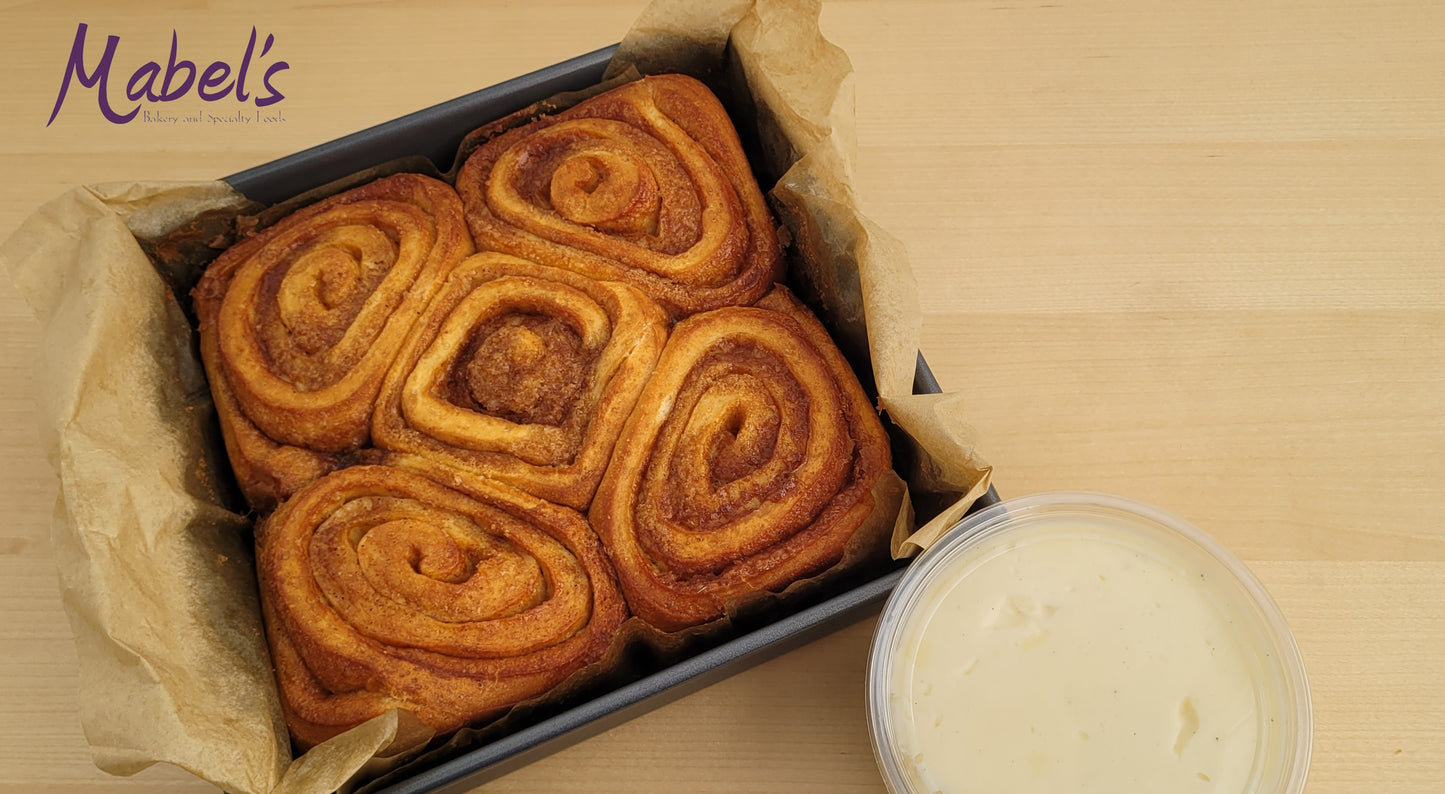 Bulk Frozen Raw Cinnamon Buns w/Icing