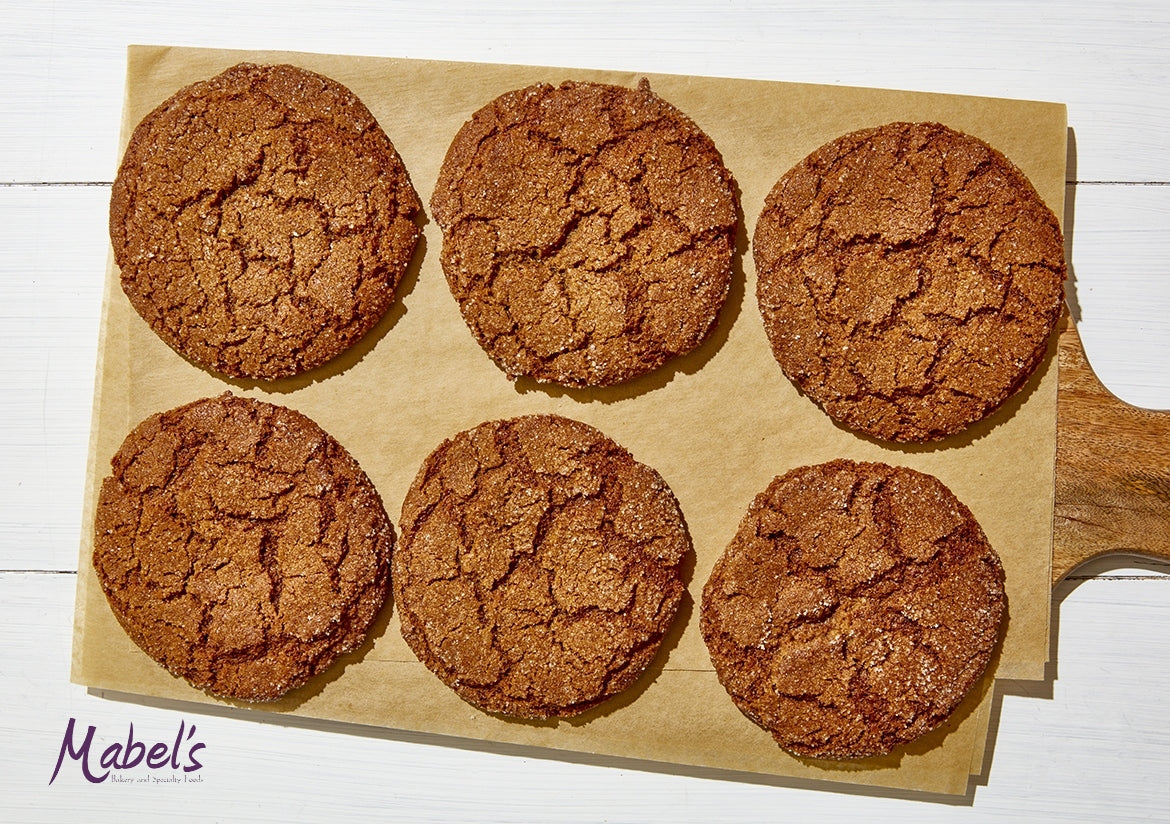 Baked Ginger Molasses Cookies