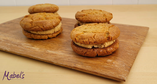 Baked Peanut Butter Sandwich Cookies