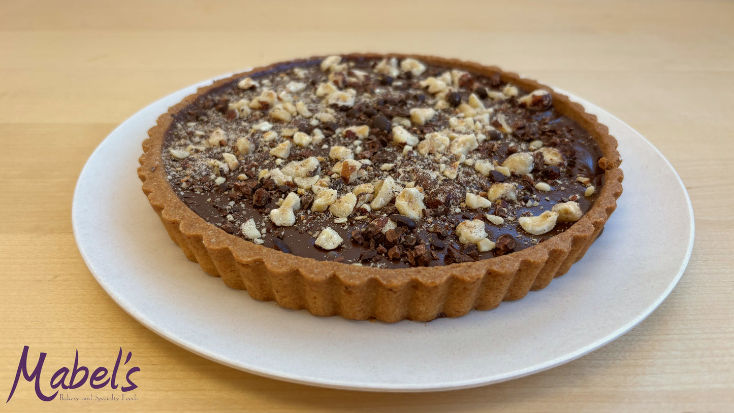 Chocolate Caramel Hazelnut Tart