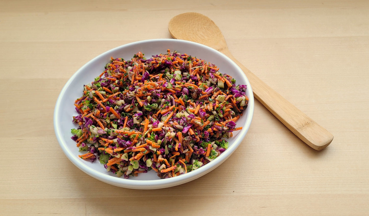 Honey Citrus Broccoli & Cabbage Slaw